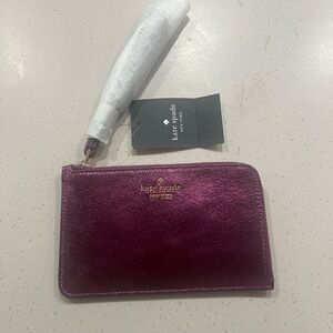 Kate Spade Metallic Purple Wristlet